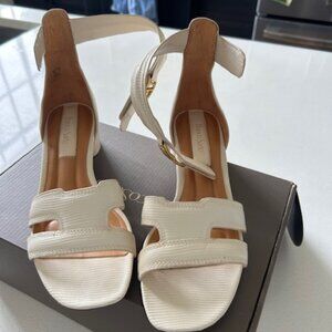 Franco Sarto Cream Sandals